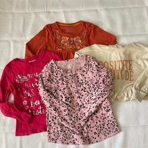 Girls Spring Long Sleeve 4Piece Bundle Sz 4/5T